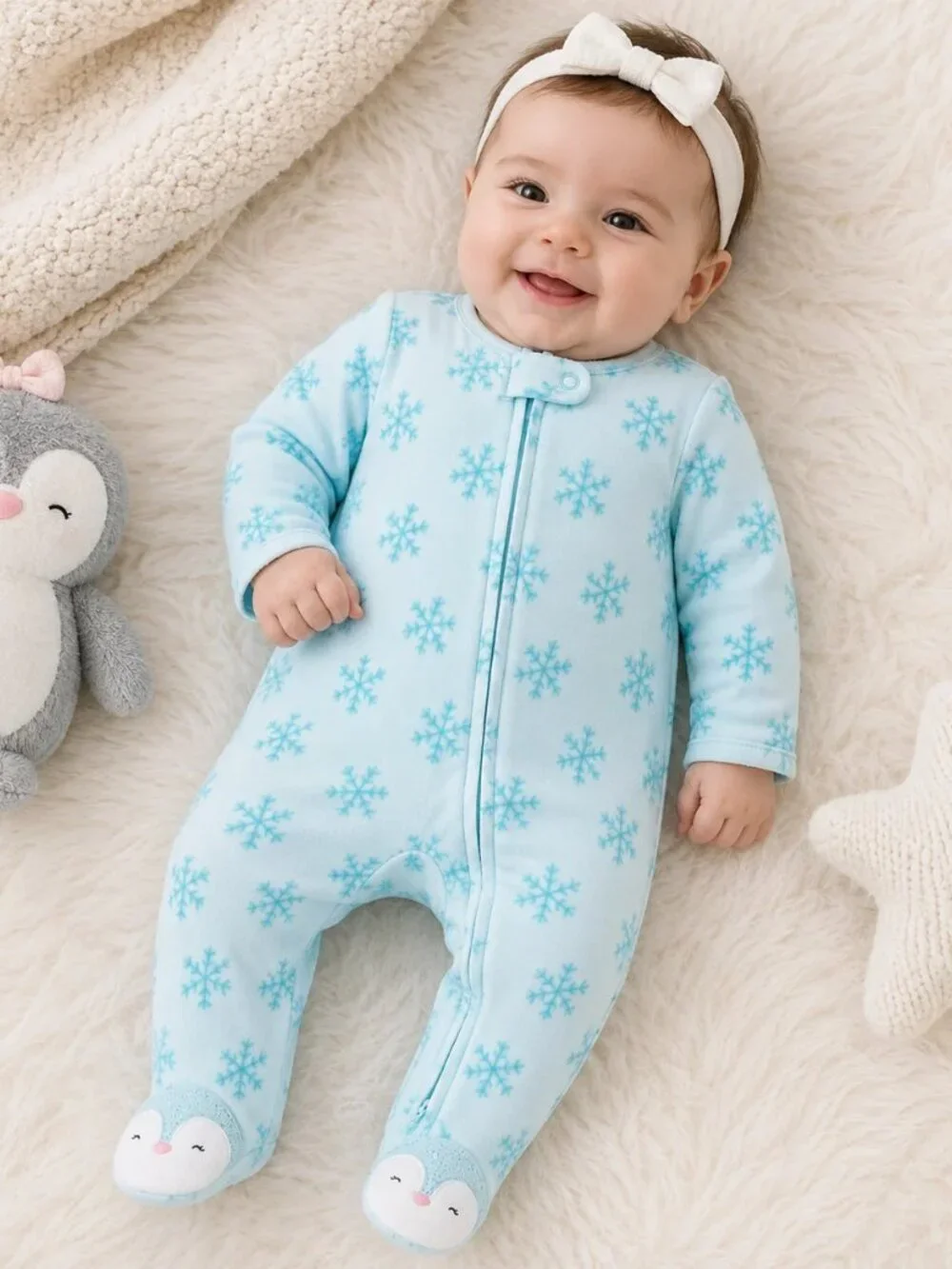 Carter's Just One You®️ Baby Girls' Sleep N' Play - Blue 6M